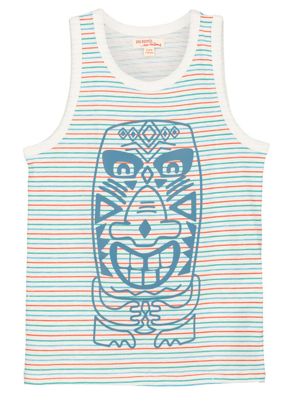Camiseta de tirantes de rayas para niño FOCUDEB / 19S902N1DEB001