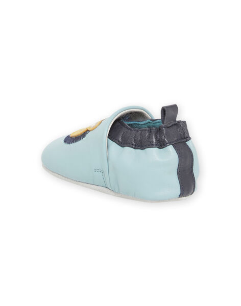 Patucos azul con estampado de león para bebé niño NUCHOSLION / 22KK3822D3SC201