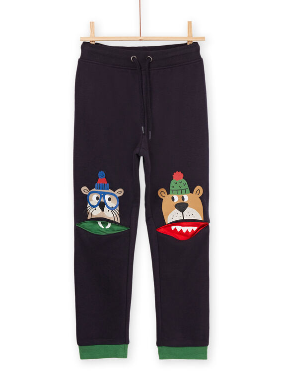 Pantalón de chándal con dibujo de cara de oso y foca POMUJOG / 22W902R1JGBC243