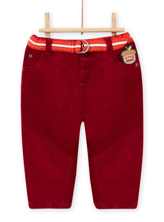 Pantalón y cinturón de rayas para bebé niño MUFUNPAN1 / 21WG10M1PAN504
