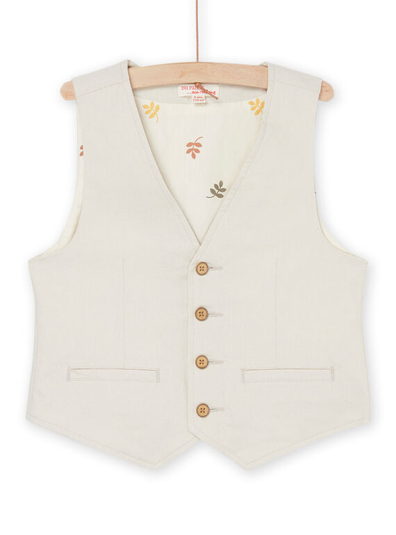 Chaqueta de lino cuerda ROSOGIL / 23S90221GSM811