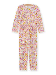 Mono de pijama con estampado de fantasía para niña MEFACOMBZEB / 21WH1181D4FD322