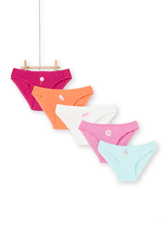 Pack de 5 braguitas con caramelos para niña LEFALOTSEM1 / 21SH1123D5L210
