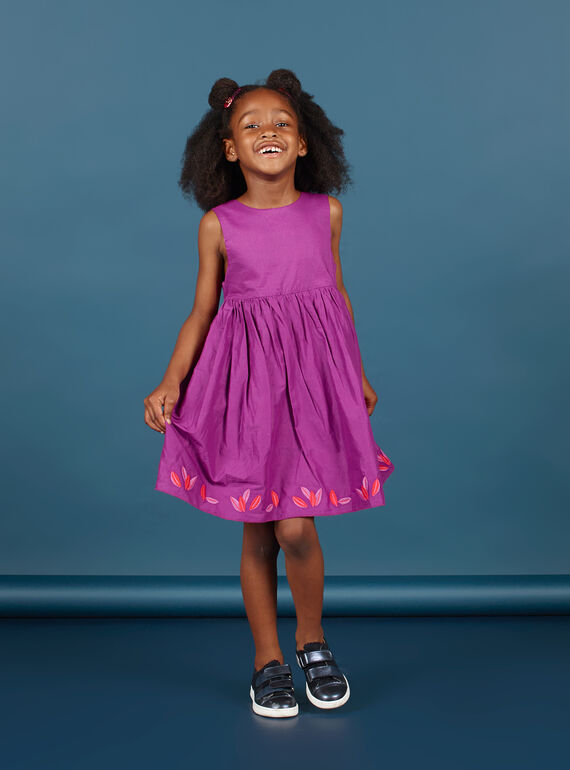 Vestido sin mangas reversible para niña MAPAROB1 / 21W901H1ROBC205