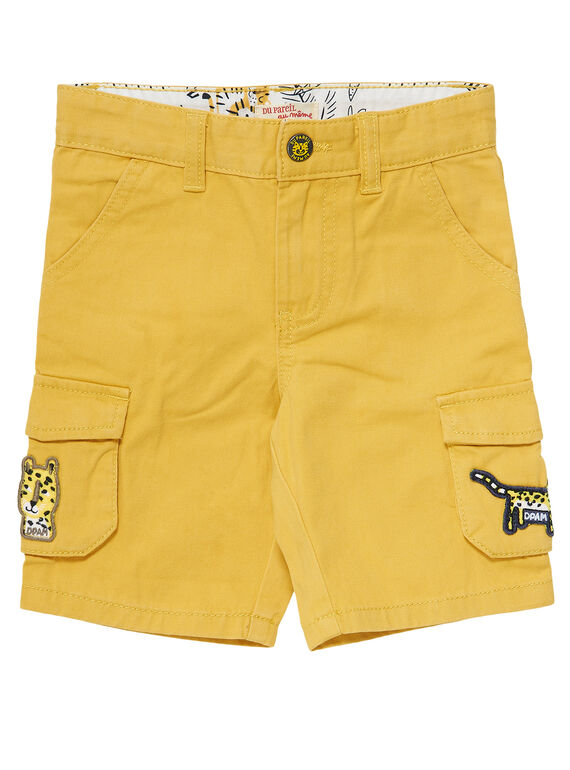 Bermudas cargo de color azul y amarillo para niño JOTROBER2 / 20S902F2BERB116