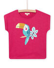 Camiseta rosa fucsia para niña NAJOTI11 / 22S901C6TMC304