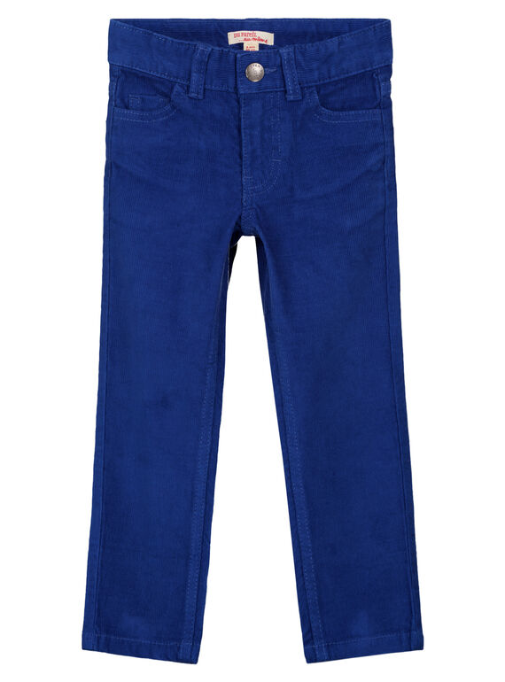 Pantalón regular-fit de pana de color índigo GOJOPAVEL3 / 19W90234D2B720