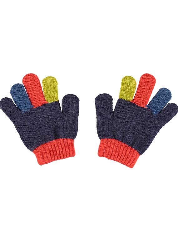 Guantes multicolor GYOVIOGAN / 19WI02R1GANC204