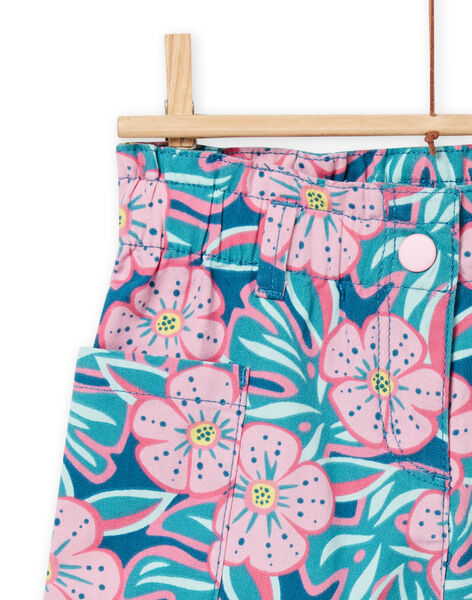 Short azul y rosa para niña NAFICSHORT1 / 22S901U3SHO715