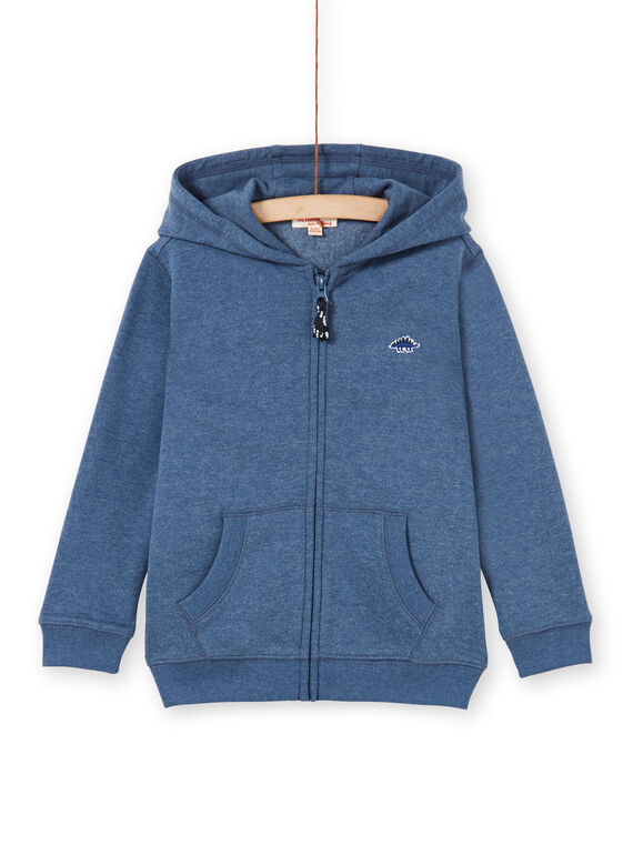 Sudadera de chándal para niño de color azul jaspeado LOJOJOH3 / 21S90242JGH222