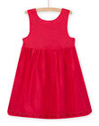Vestido rosa reversible, para niña NAFLAROB2 / 22S901R2ROB302