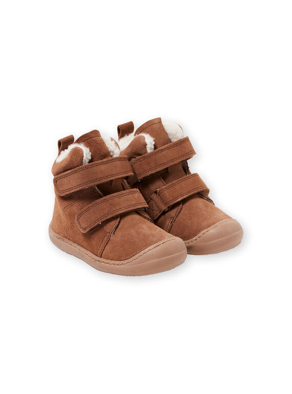 Botines de color camel para bebé niño GBGBOOTFLEX / 19WK38Y1D0D080