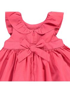 Baby girls' short-sleeved dress CIFRIROB2 / 18SG09H1ROBD312