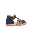 Sandalias de piel de color azul marino RUSANDBRIDE / 23KK3861D0E070