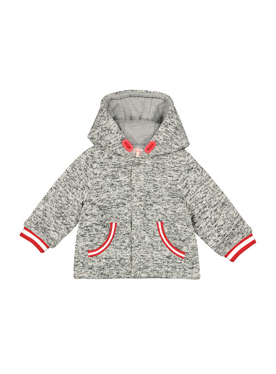 Chaqueta abrigada de muletón para bebé niño FUGROVES2 / 19SG10X2VES099
