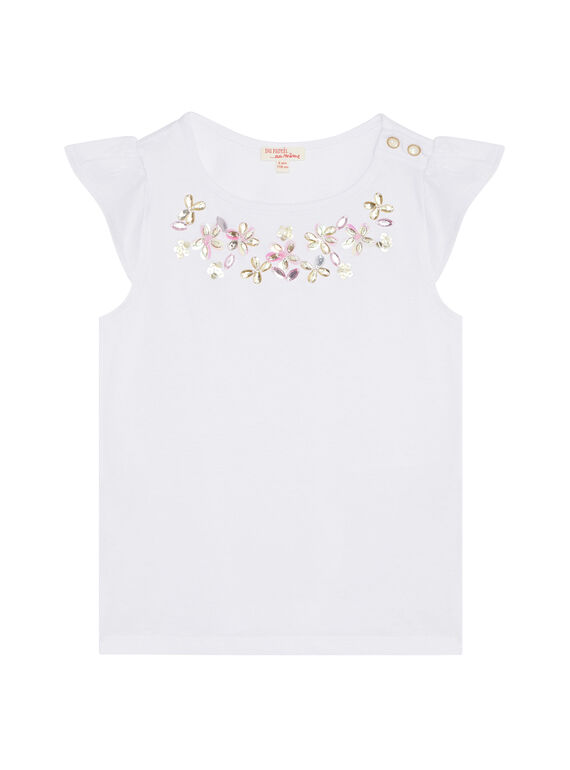 Camiseta de manga corta con cuentas JABOTI2 / 20S901H3TMC000
