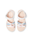 Sandalias blancas para niña LFSANDCLAIRE / 21KK355KD0E000