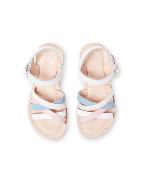 Sandalias blancas para niña LFSANDCLAIRE / 21KK355KD0E000