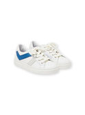 Zapatillas blancas y azules para niño