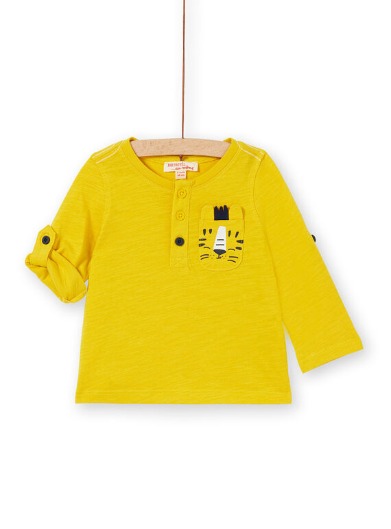 Camiseta amarilla para bebé niño LUJOTUN3 / 21SG1036TML106