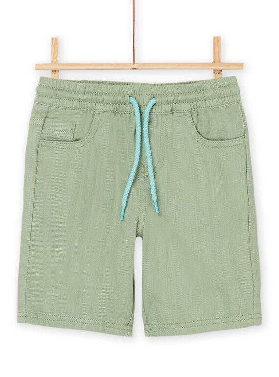 Bermudas verdes con cintura elástica ROEXOBER3 / 23S902V2BER633