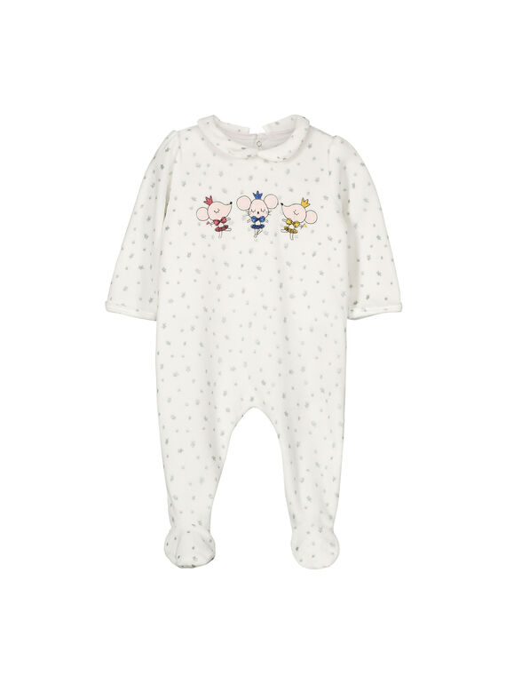 Pelele de terciopelo para bebé niña FEFIGREGLI / 19SH1345GRE099