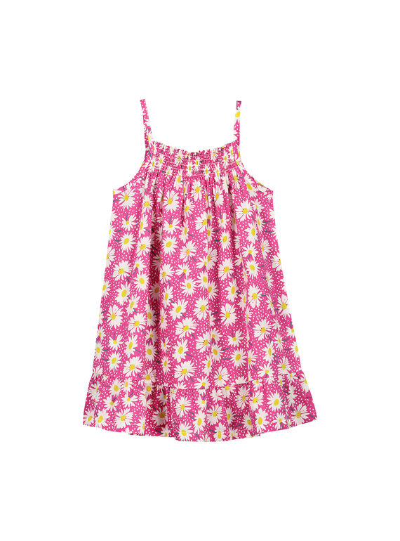 Vestido floral de verano de algodón para niña FAJOROB9 / 19S901G1ROB712