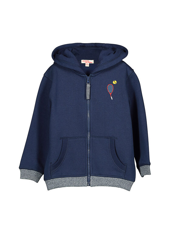 Sudadera con capucha y cremallera para niño FOJOJOH1 / 19S902Y1D33070