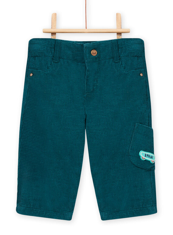 Pantalón azul pato para bebé niño MUTUPAN1 / 21WG10K1PAN714