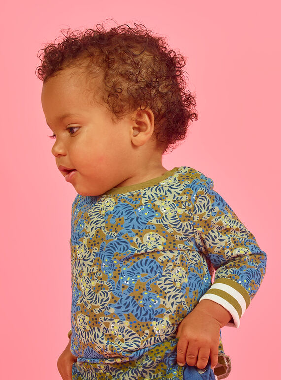 Camiseta reversible de manga larga para bebé niño MUKATEE2 / 21WG10I3TML604