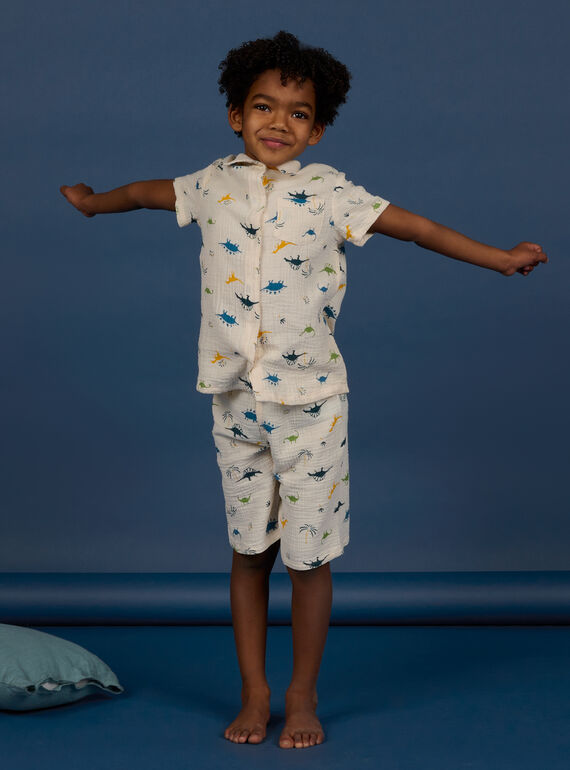 Pijama de color crudo oscuro para niño NEGOPYCGAZ / 22SH12HBPYJ003