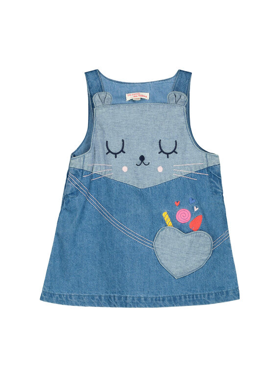 Vestido vaquero para bebé niña FICOROB2 / 19SG0982ROB704