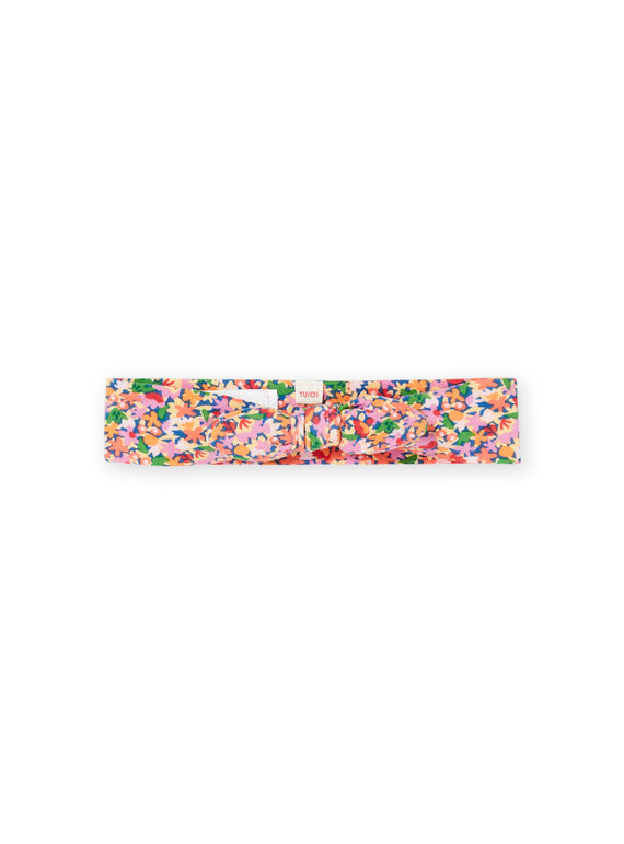 Cinta para el pelo de color azul celeste con estampado floral RYIPOPBAN / 23SI09X1BANC204