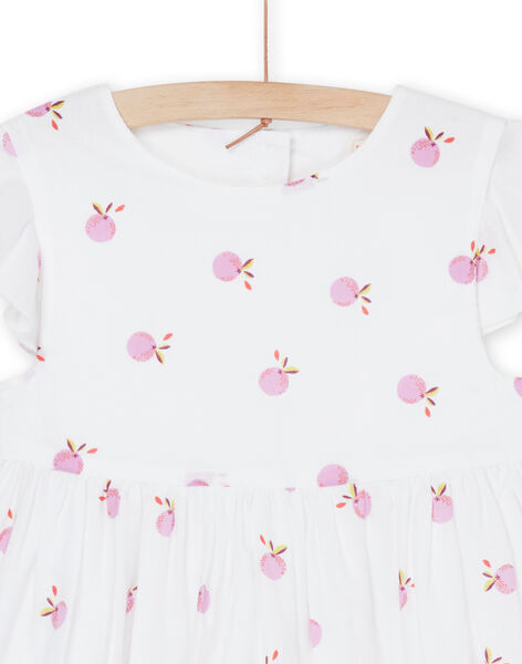 Vestido blanco con estampado de fantasía RANEOROB4 / 23S901O2ROB000