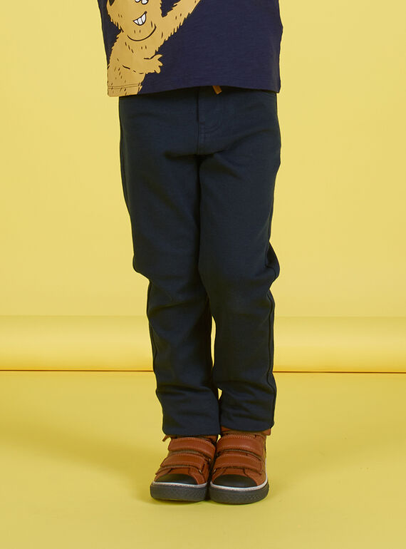 Pantalón de color azul noche para niño MOMIXPAN / 21W902J1PAN717