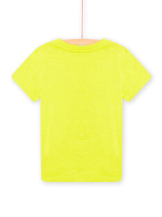 Camiseta amarilla con estampado de tigre para niño NOJOTI3 / 22S90271TMC117
