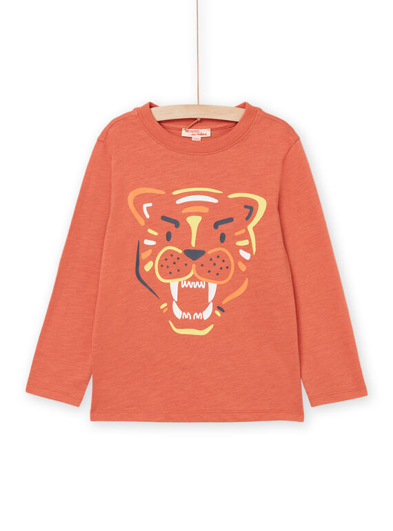 Camiseta con estampado de tigre ROJOTEE3 / 23S90282TML419