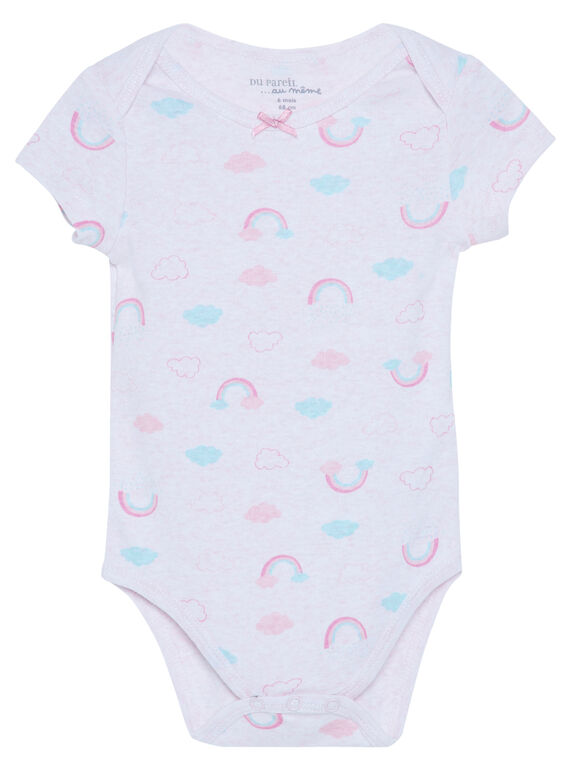 Body de color rosa jaspeado JEFIBODIMP / 20SH1334BDLD314