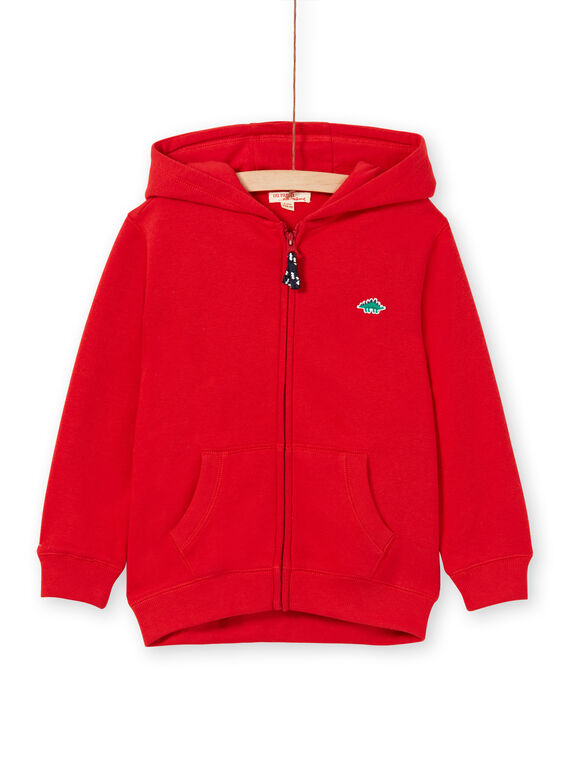 Sudadera de chándal para niño de color rojo LOJOJOH4 / 21S90243JGH050