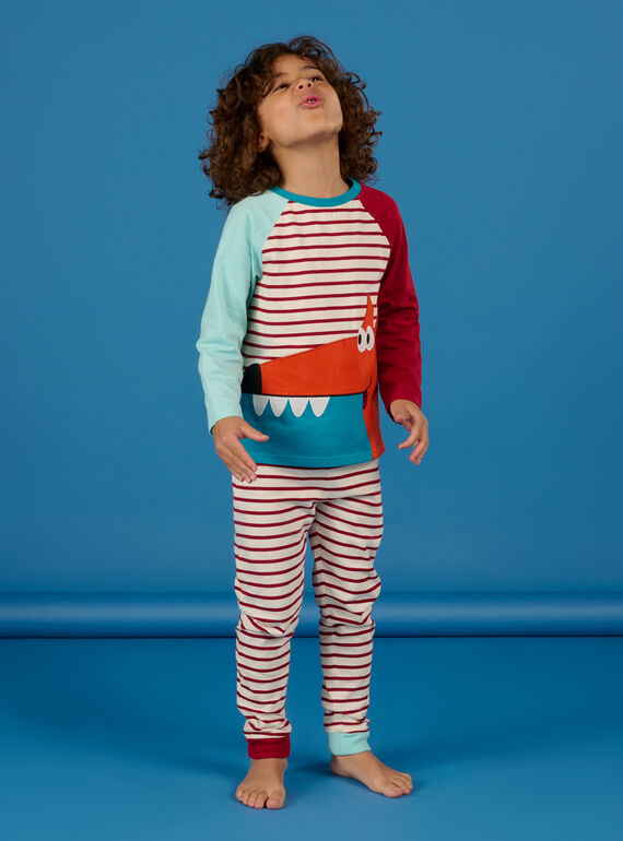Pijama con estampado de rayas fosforescente REGOPYJDOG / 23SH12D4PYJA016