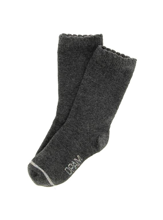 Baby girls' charcoal mid length socks DYIJOCHO6 / 18WI09J1SOQ944