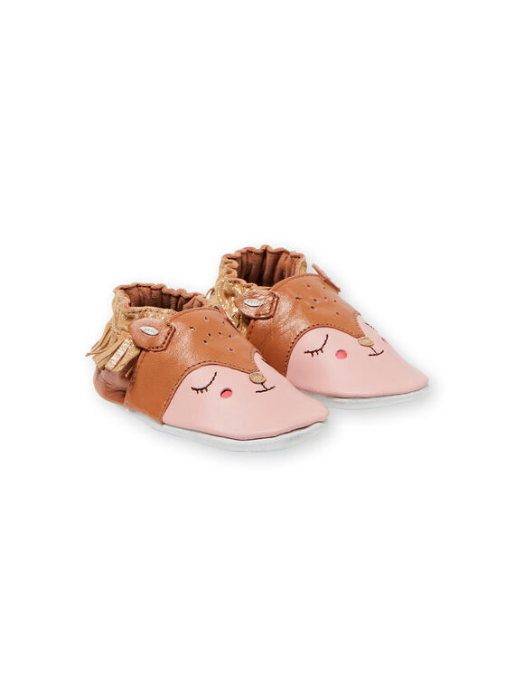 Patucos de color naranja y rosa para bebé niña KNFBICHE / 20XK3714D3S400
