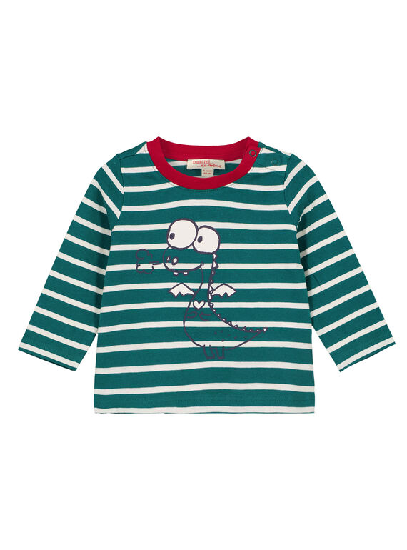Camiseta Manga larga Verde Du Pareil Au Meme GUJOTIRAY1 / 19WG1045TML608