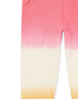 Pantalón de chándal rosa, blanco y naranja RADAYPANT2 / 23S901M1PAND332