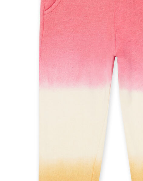 Pantalón de chándal rosa, blanco y naranja RADAYPANT2 / 23S901M1PAND332