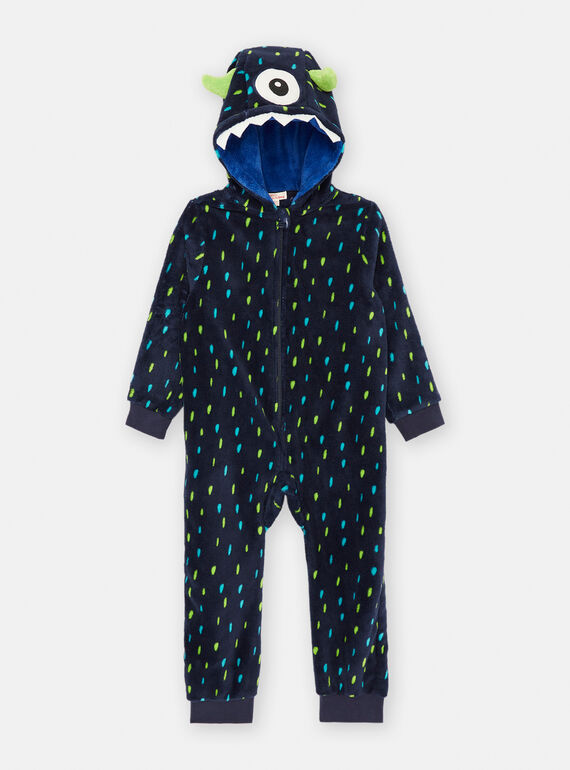 Sobrepijama azul marino con estampado de lunares SEGOSURMON / 23WH1252D4F705