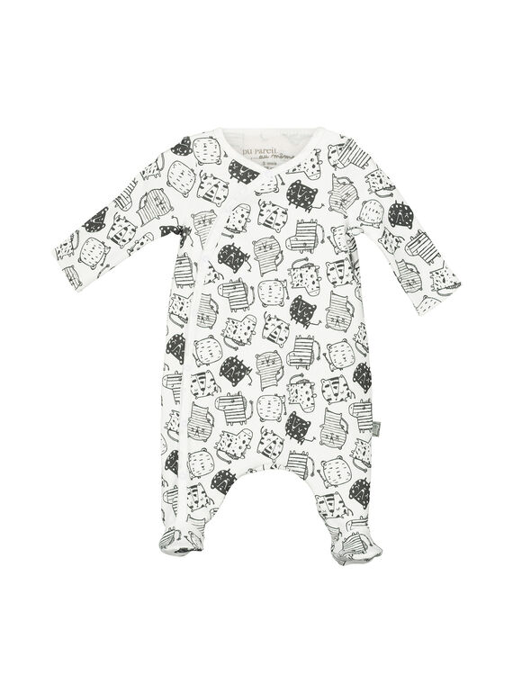 Pelele de algodón para bebé unisex FOU2GRE2 / 19SF05J1GRE099