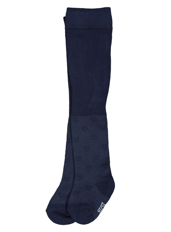 Leotardos de color azul marino para bebé niña FYIJOCOL3 / 19SI0932COLC205