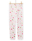 Pijama de color crudo super-star para niña NEFAPYJSTA / 22SH11F2PYG001