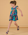 Vestido multicolor con tirantes avolantados RAJOROB7 / 23S90192ROBC211